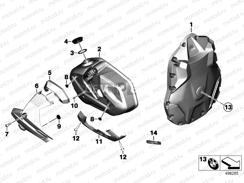 CYLINDER HEAD COVER MILLED