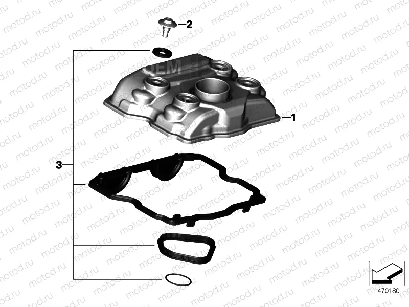 CYLINDER HEAD COVER/MOUNTING PARTS