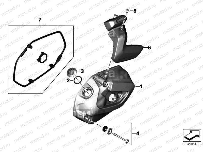 CYLINDER HEAD COVER/MOUNTING PARTS
