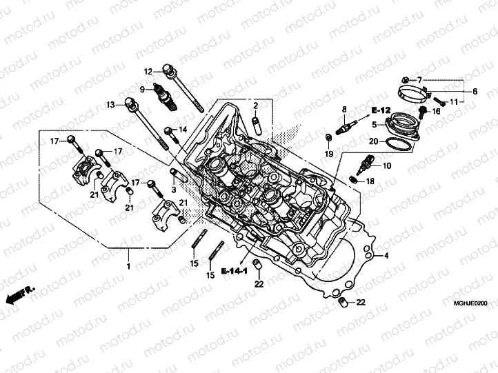 CYLINDER HEAD (FRONT)