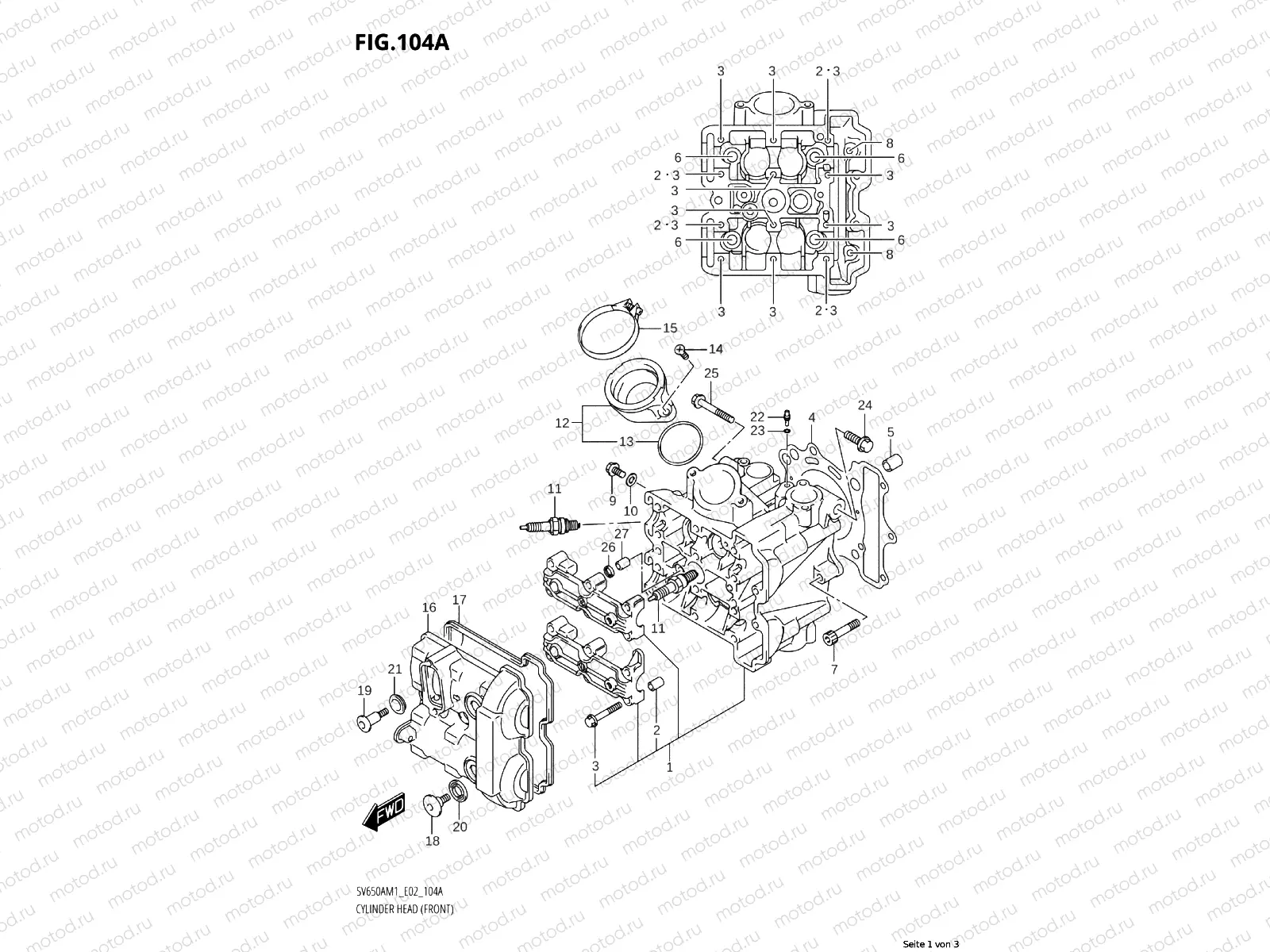 CYLINDER HEAD (FRONT)