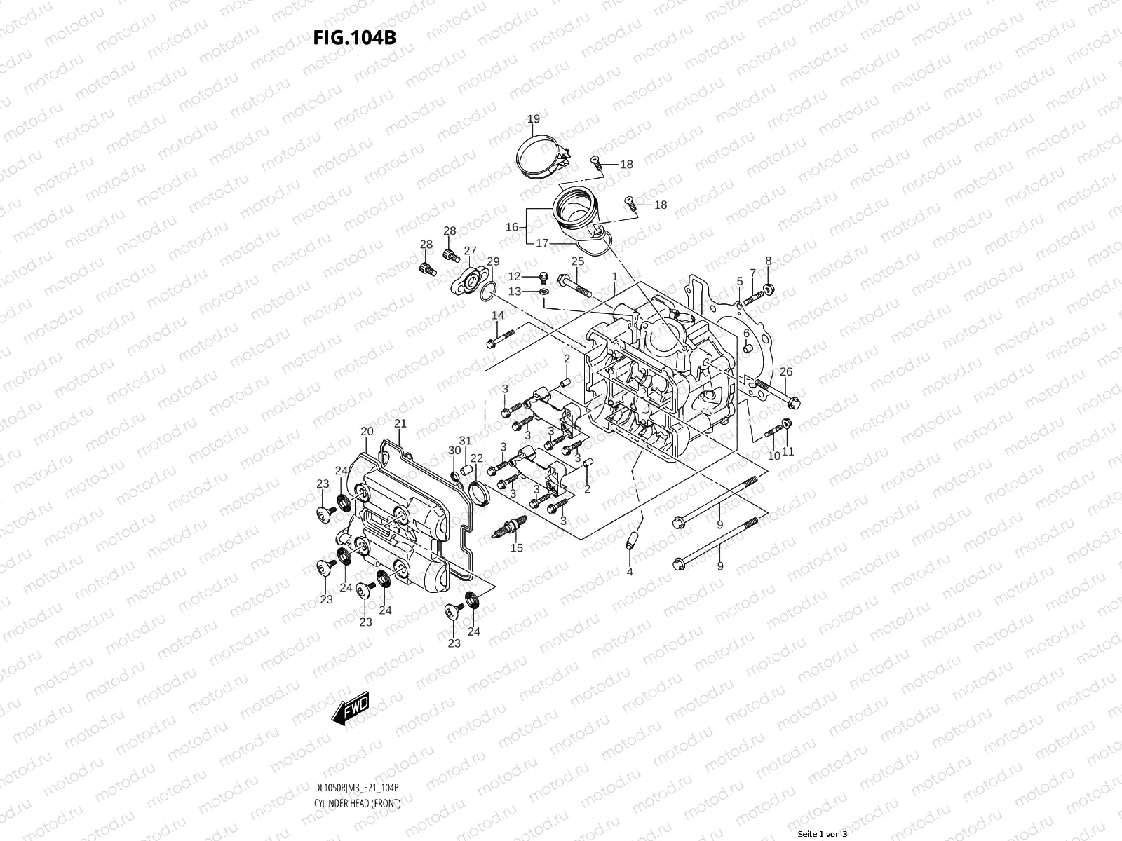 CYLINDER HEAD (FRONT)