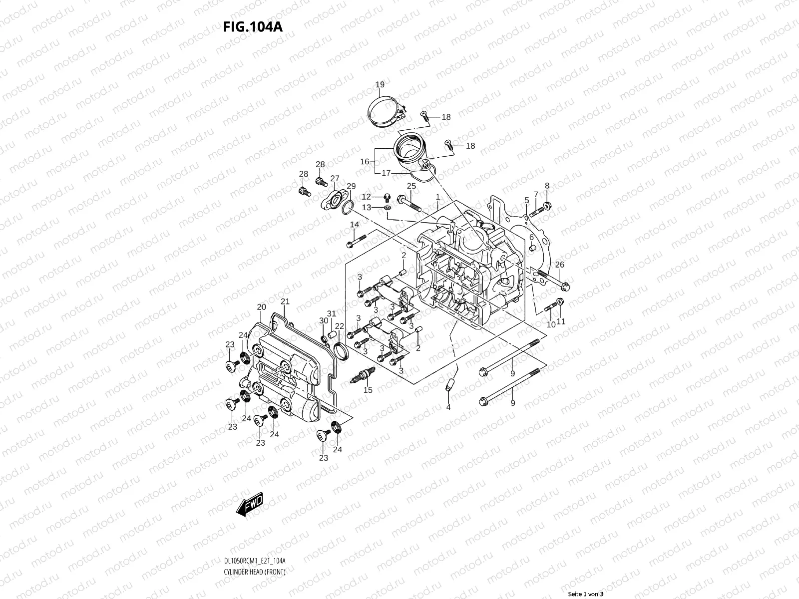 CYLINDER HEAD (FRONT) (RQ)