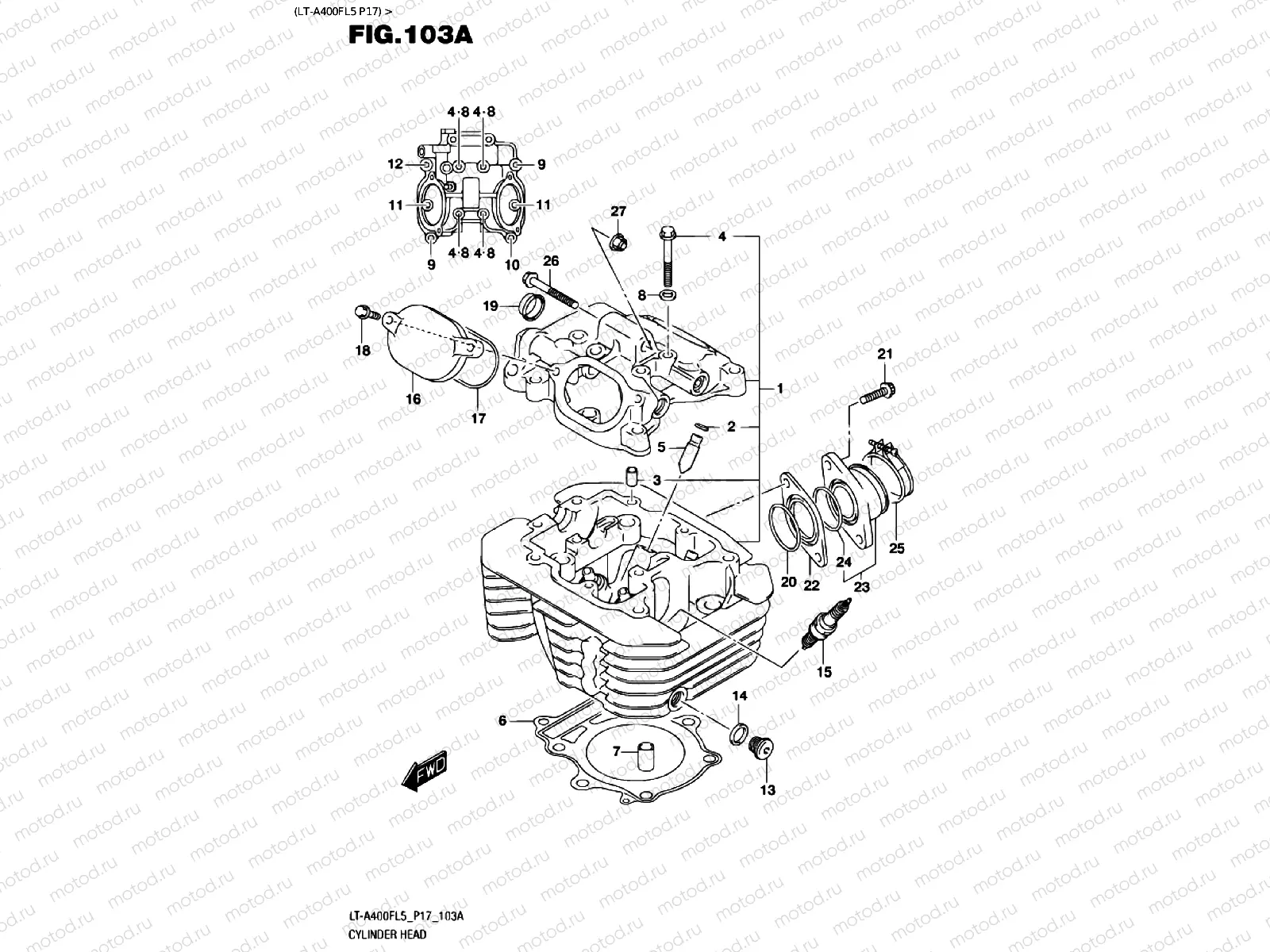 CYLINDER HEAD (LT-A400FL5 P17)