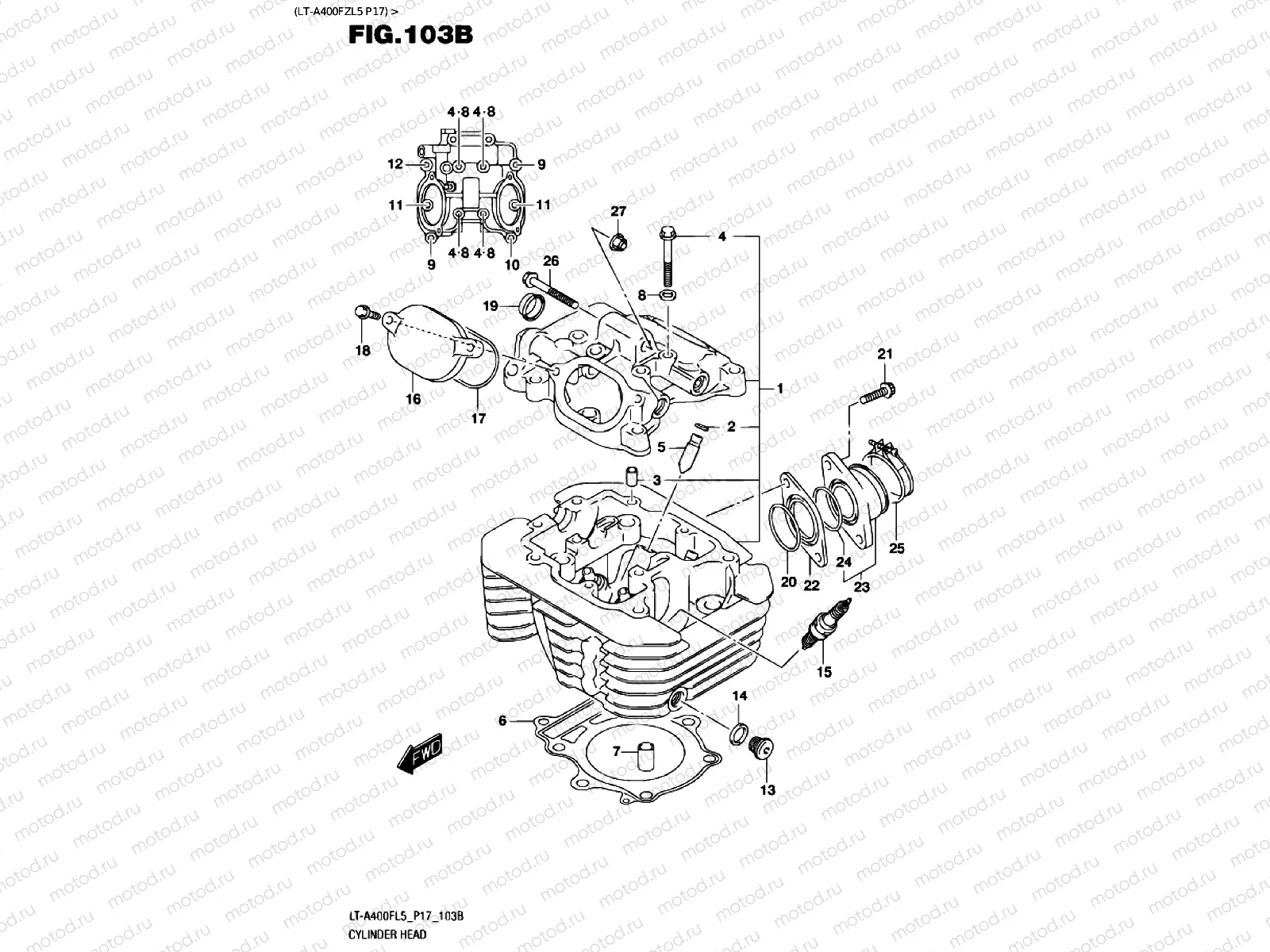 CYLINDER HEAD (LT-A400FZL5 P17)