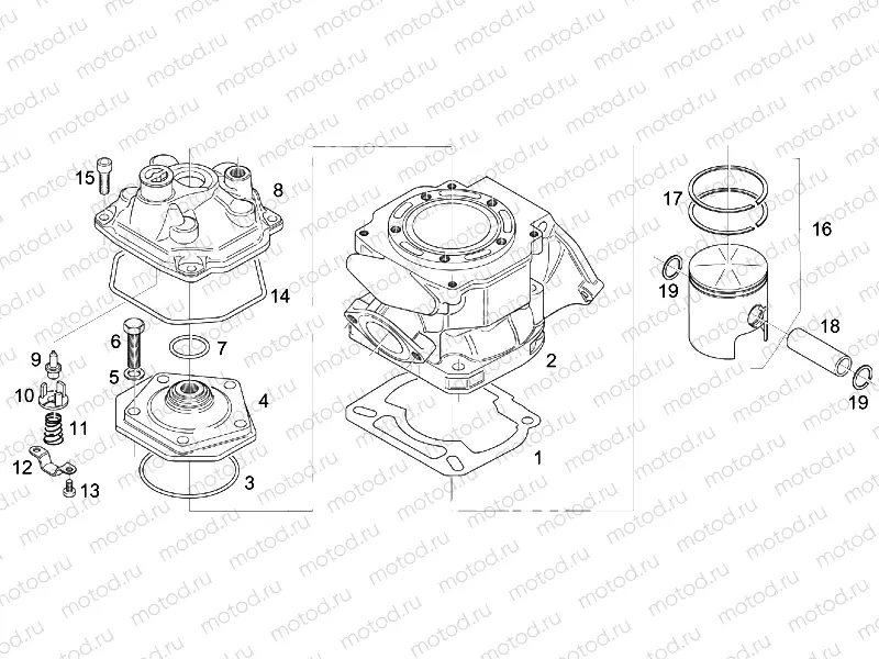 Cylinder - Head - Piston