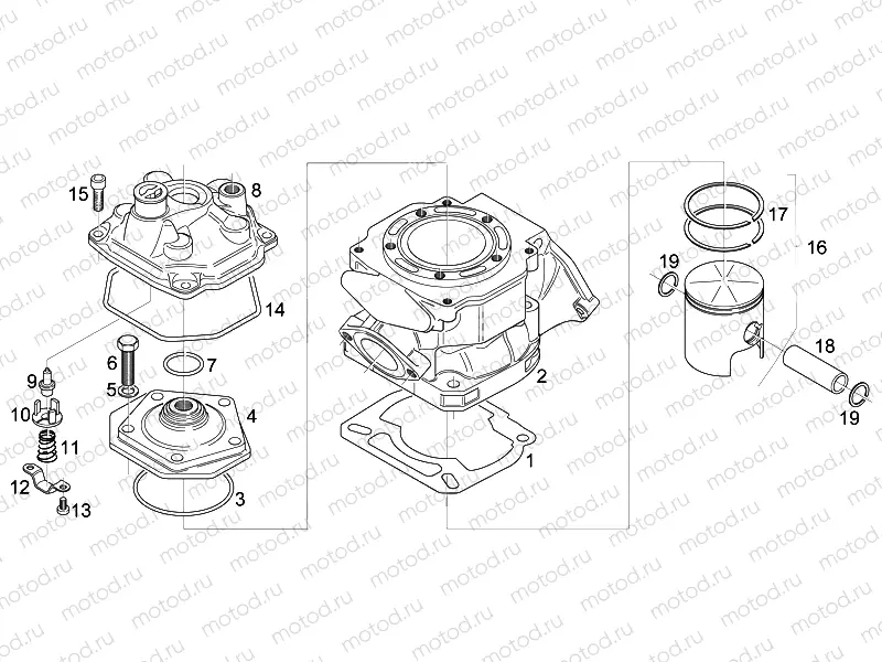 Cylinder - Head - Piston