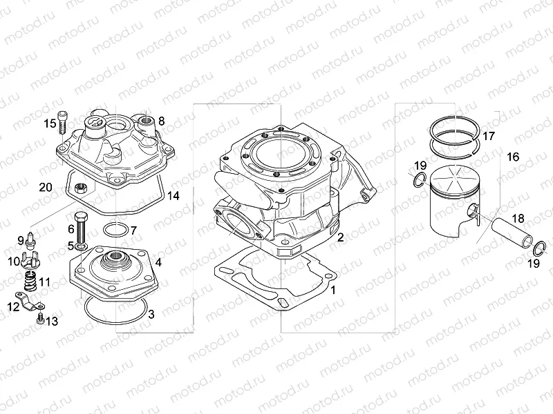 Cylinder - Head - Piston