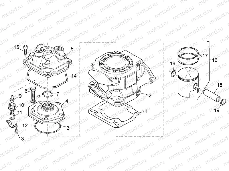 Cylinder - Head - Piston