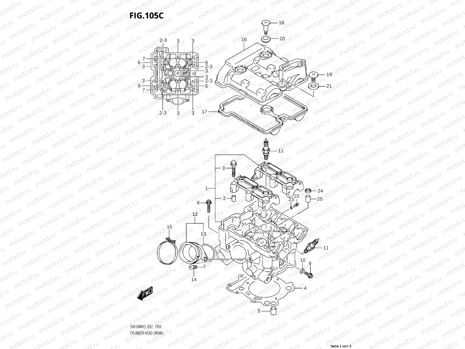CYLINDER HEAD (REAR)
