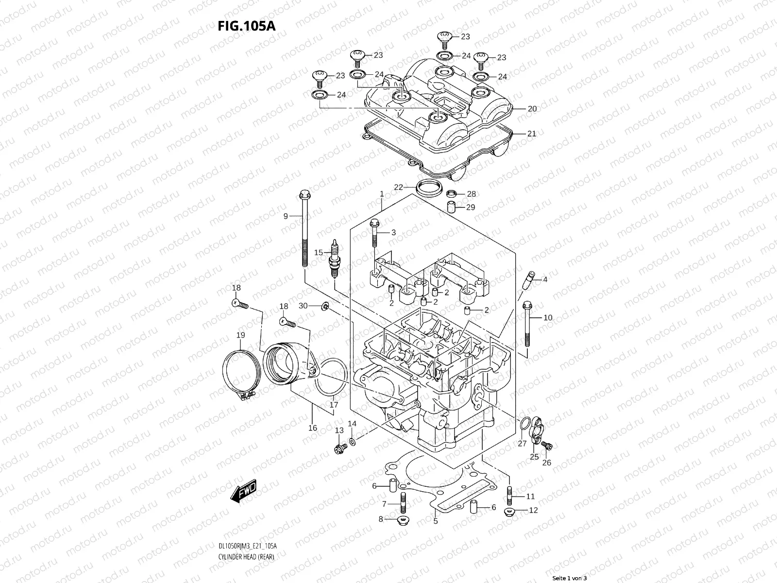 CYLINDER HEAD (REAR)
