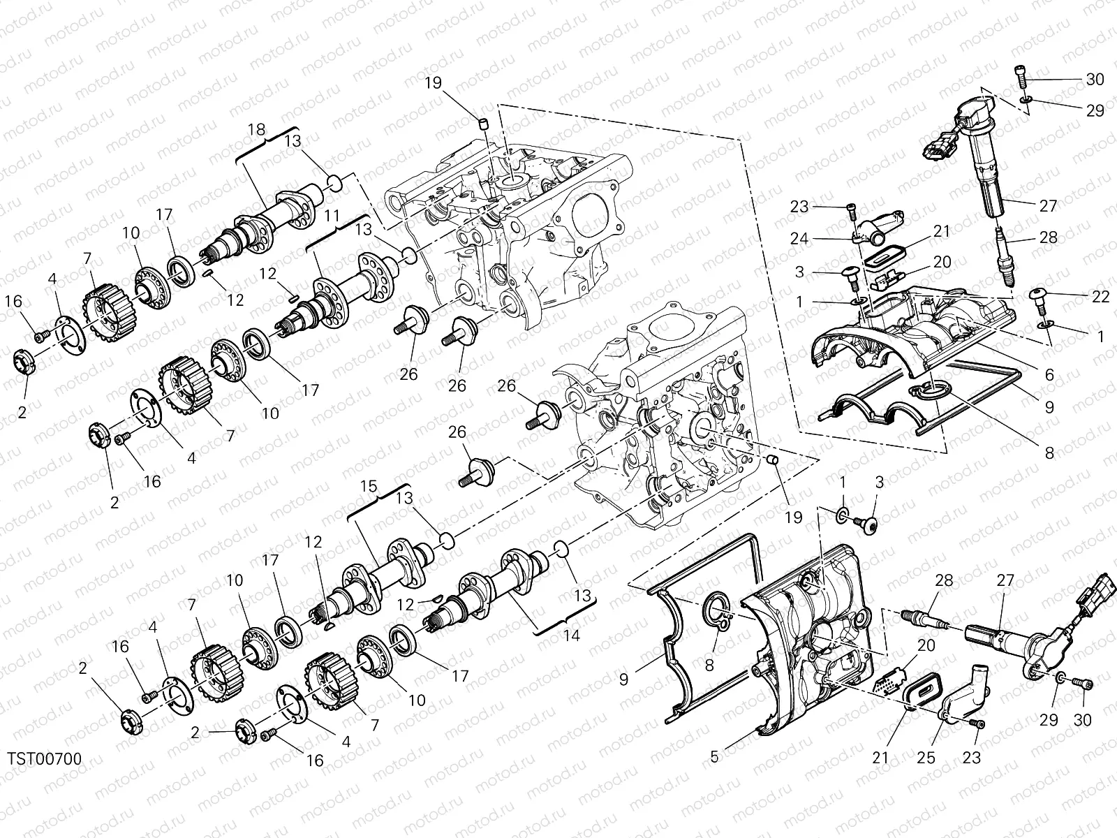 CYLINDER HEAD : TIMING SYSTEM