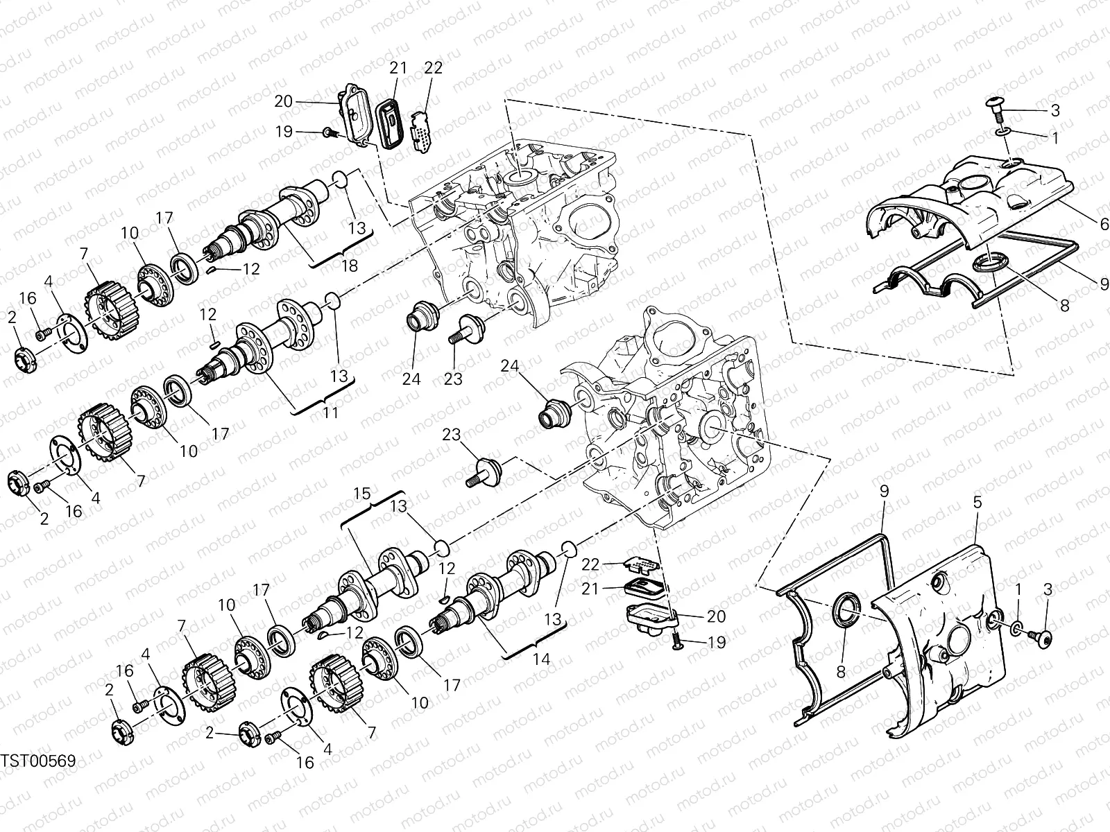 CYLINDER HEAD : TIMING SYSTEM [MOD:HYM939SP]