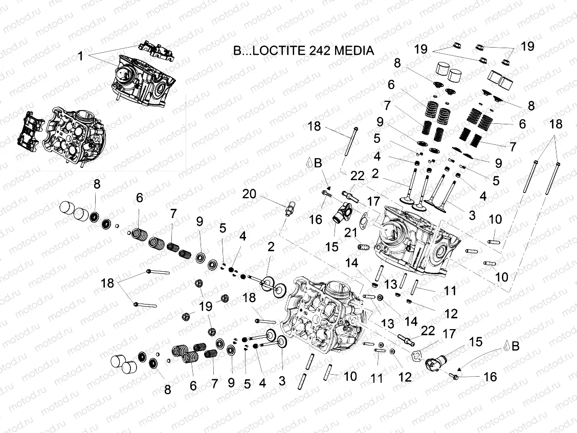 Cylinder head - valves