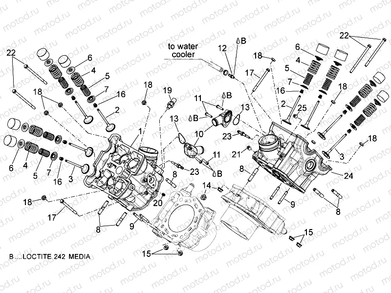 Cylinder head - valves