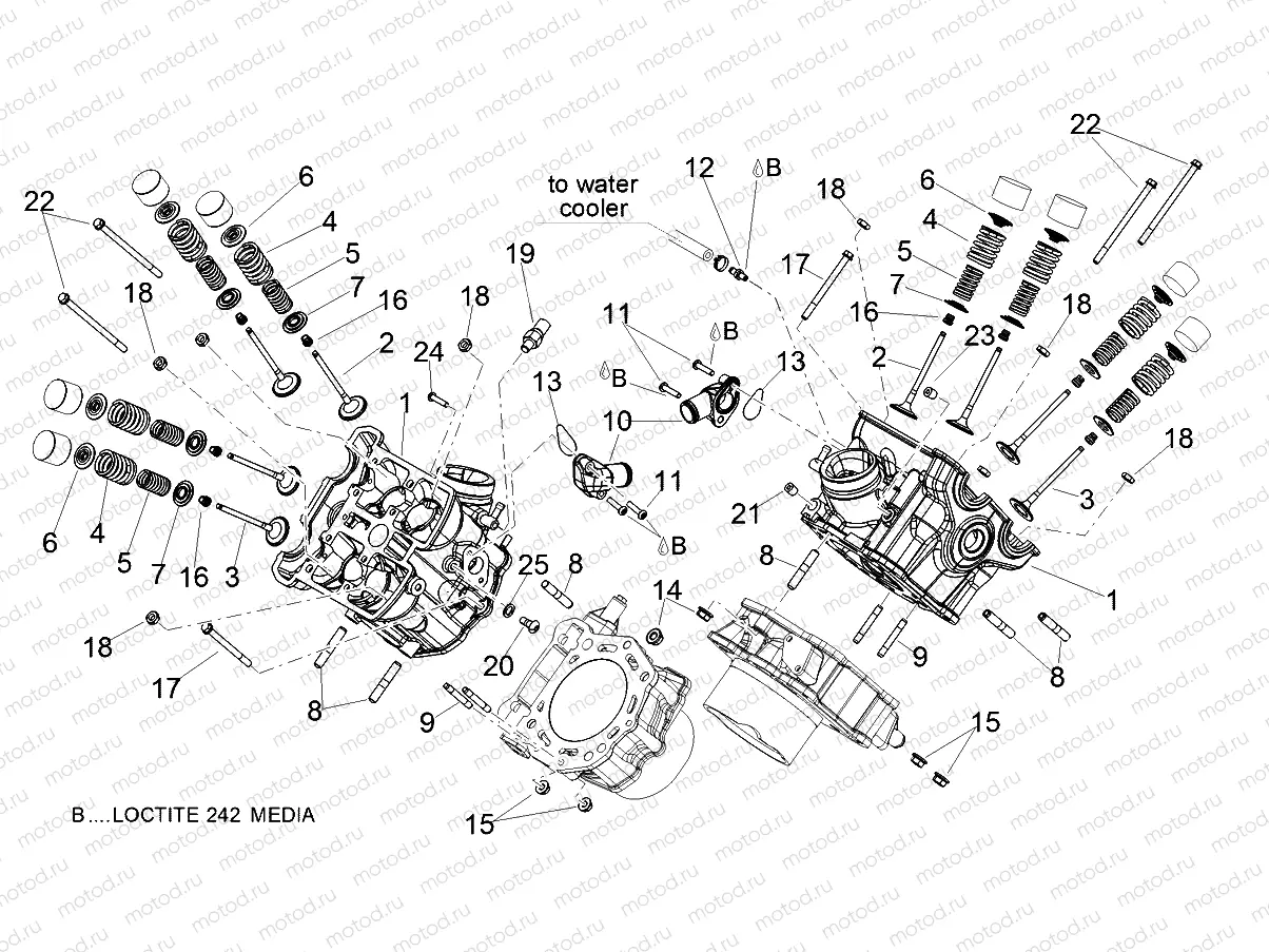 Cylinder head - valves
