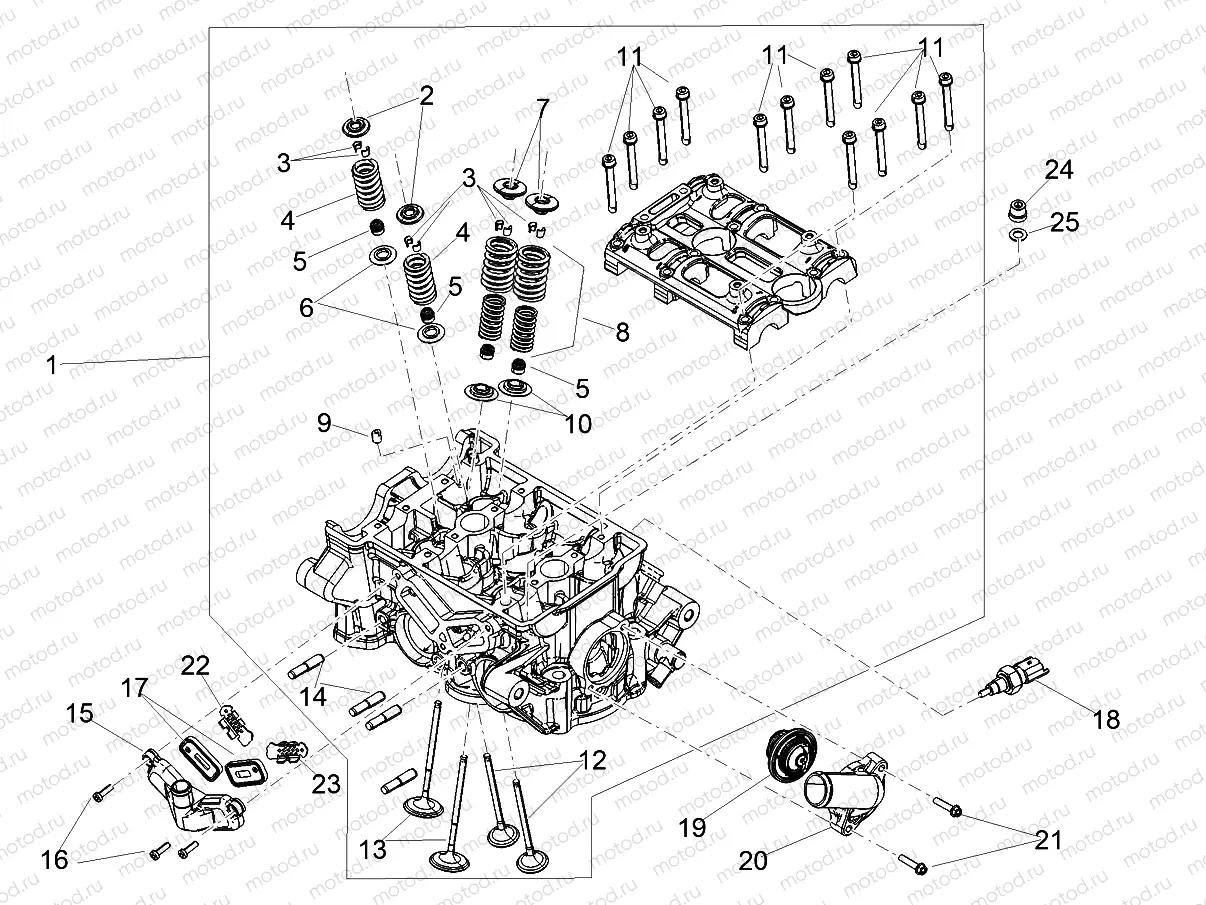 Cylinder head - valves