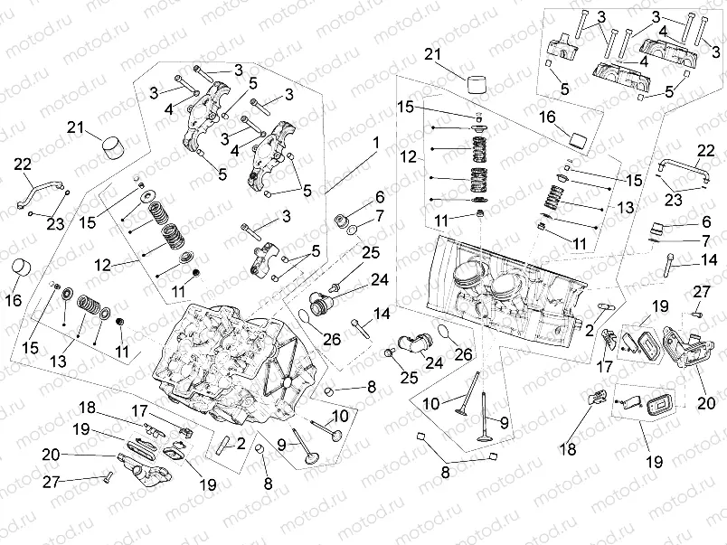 Cylinder head - valves