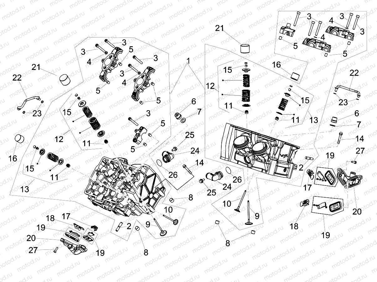 Cylinder head - valves