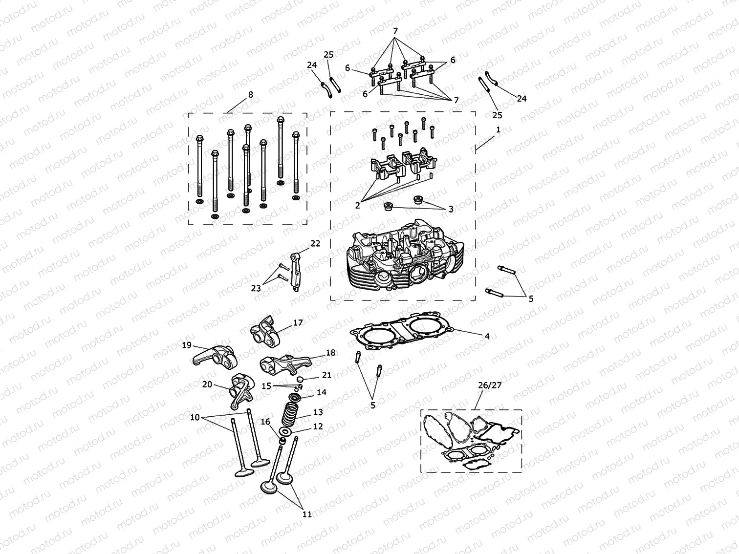 Cylinder head & valves