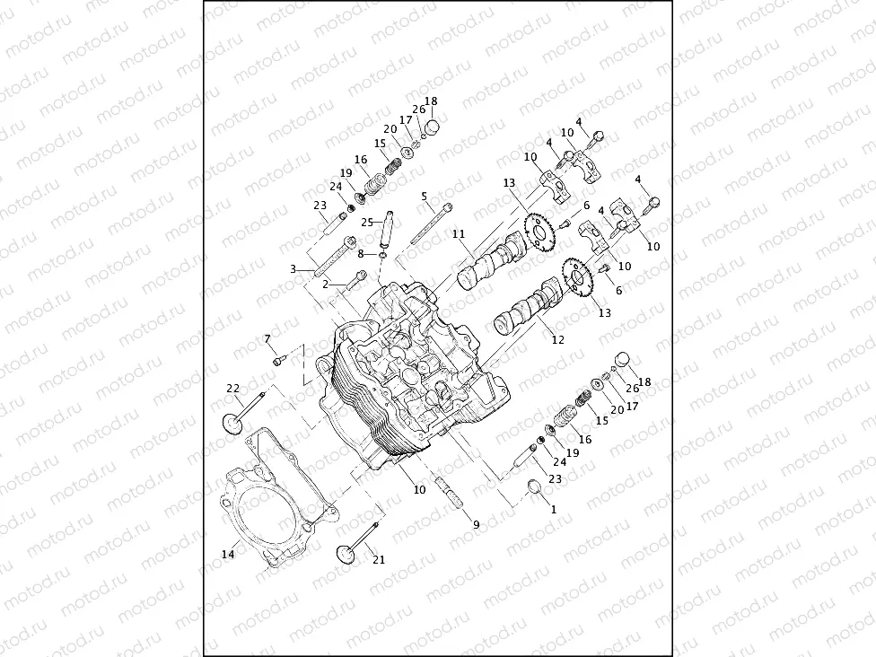 CYLINDER HEADS, CAMSHAFTS & VALVES (1 OF 2)