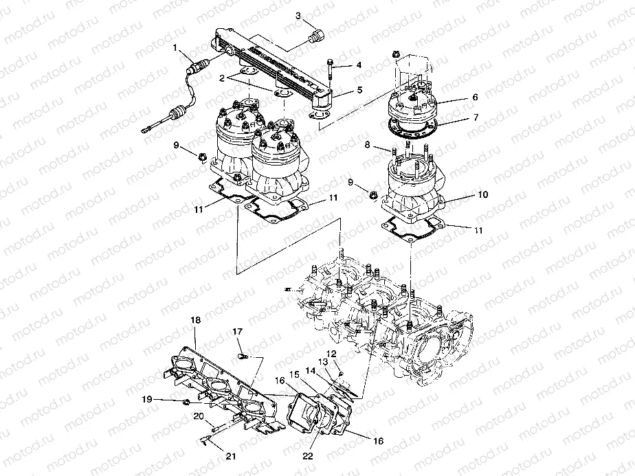 CYLINDER & MANIFOLD SL 650 B944058 (4926992699022A) | CYLINDER & MANIFOLD SL 650 B944058 (4926992699022A)