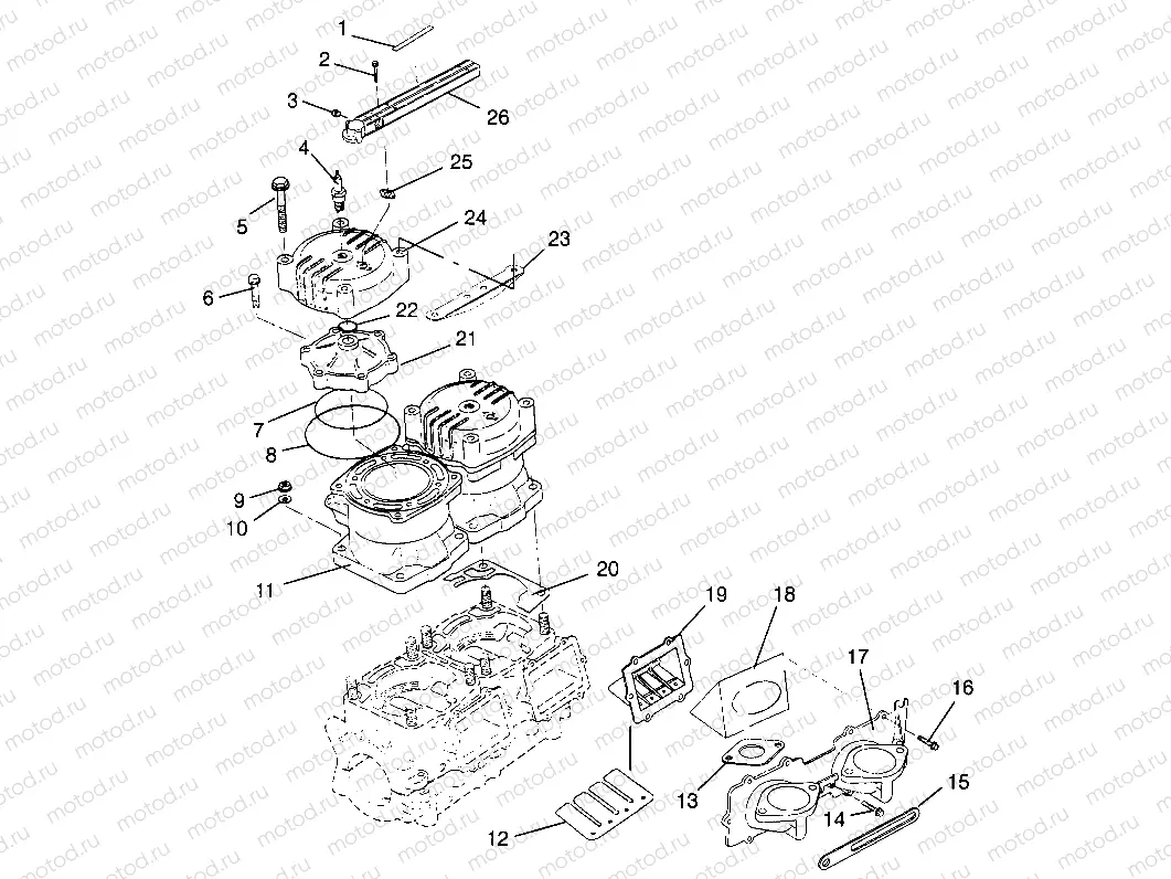 CYLINDER & MANIFOLD SL 700 B964066 and Intl. SL 700 I964066 (4935633563C003) | CYLINDER & MANIFOLD SL 700 B964066 and Intl. SL 700 I964066 (4935633563C003)