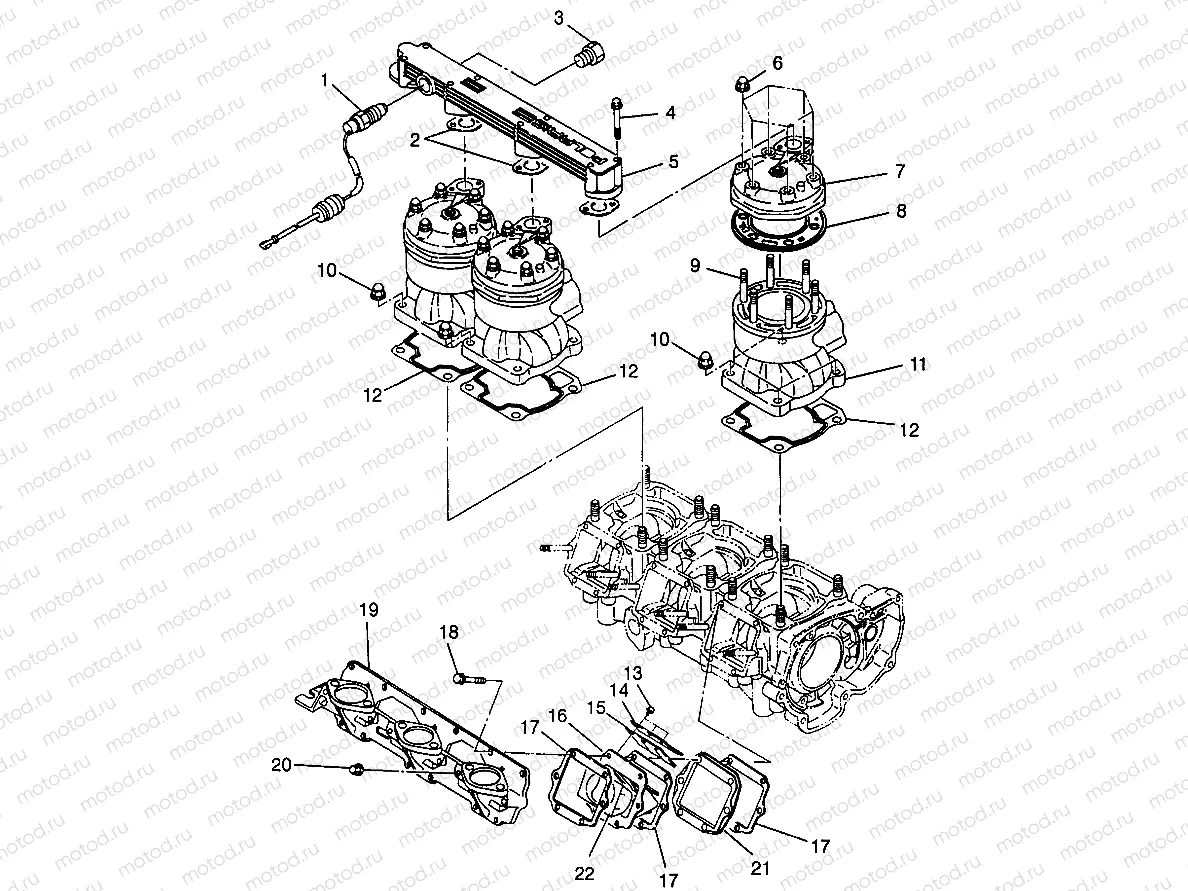 CYLINDER & MANIFOLD SL 780 B964087 and Intl. SL 780 I964087 (4935523552C001) | CYLINDER & MANIFOLD SL 780 B964087 and Intl. SL 780 I964087 (4935523552C001)