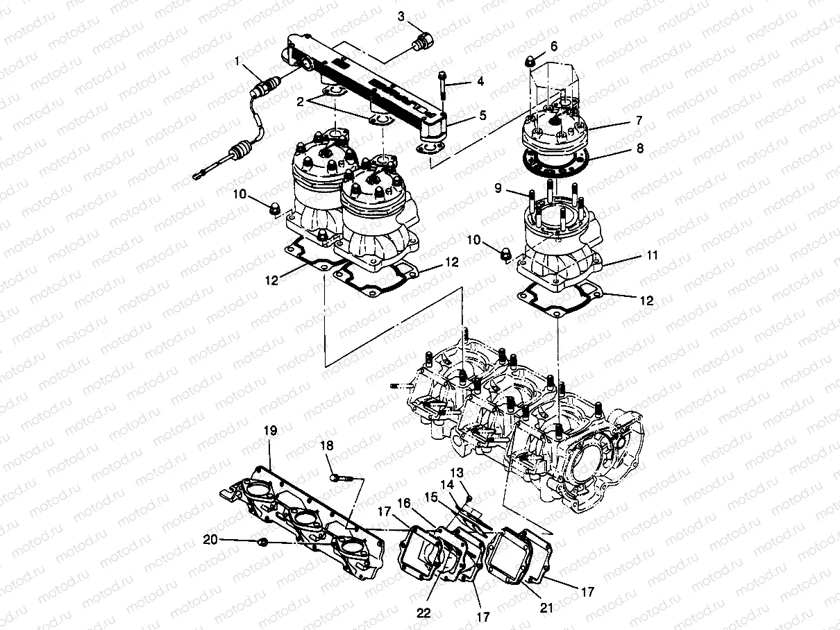 CYLINDER & MANIFOLD SLT 780 B964588 and  Intl. SLT 780 I964588 (4935683568C001) | CYLINDER & MANIFOLD SLT 780 B964588 and  Intl. SLT 780 I964588 (4935683568C001)