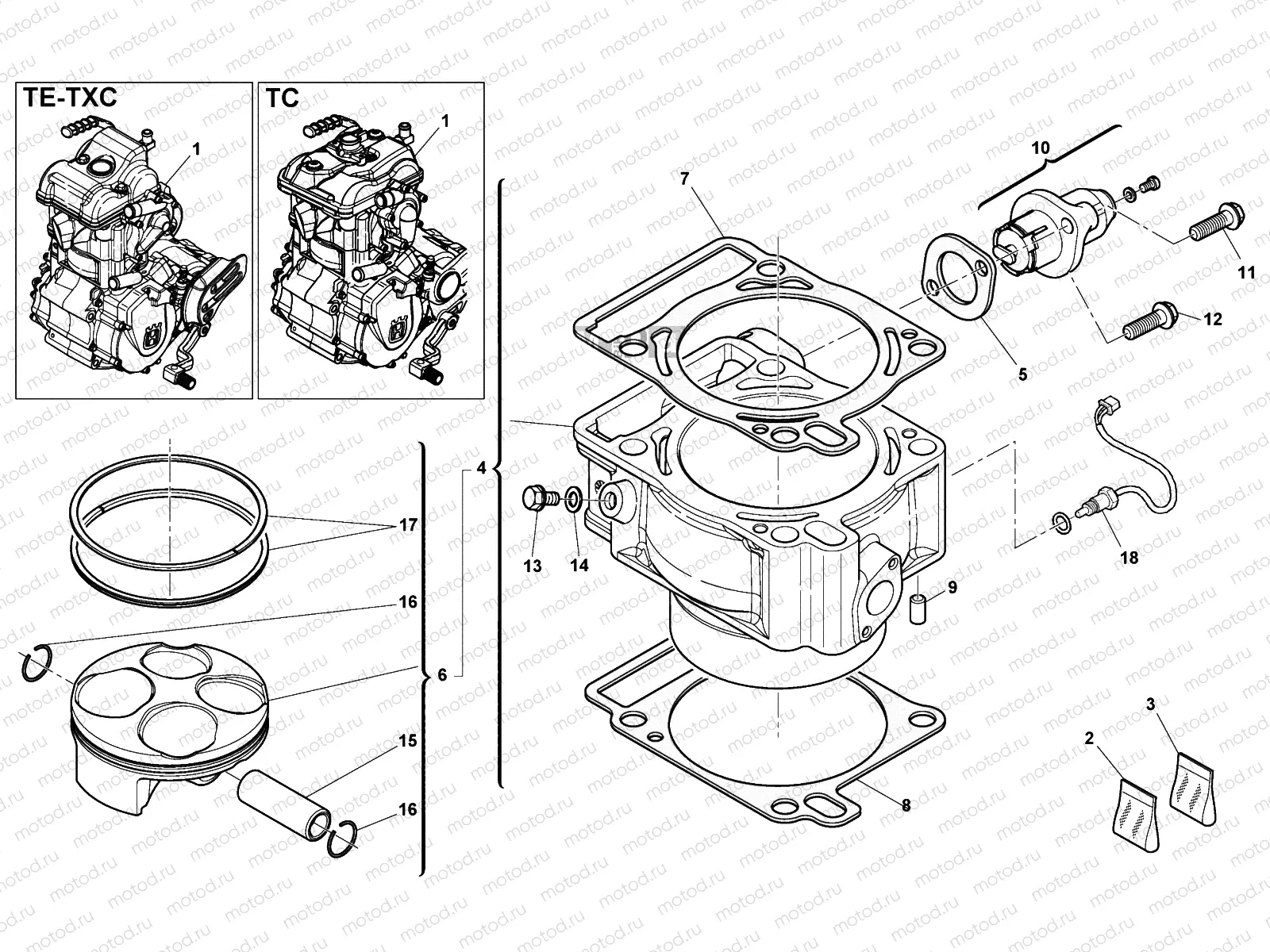 CYLINDER - PISTON (250)