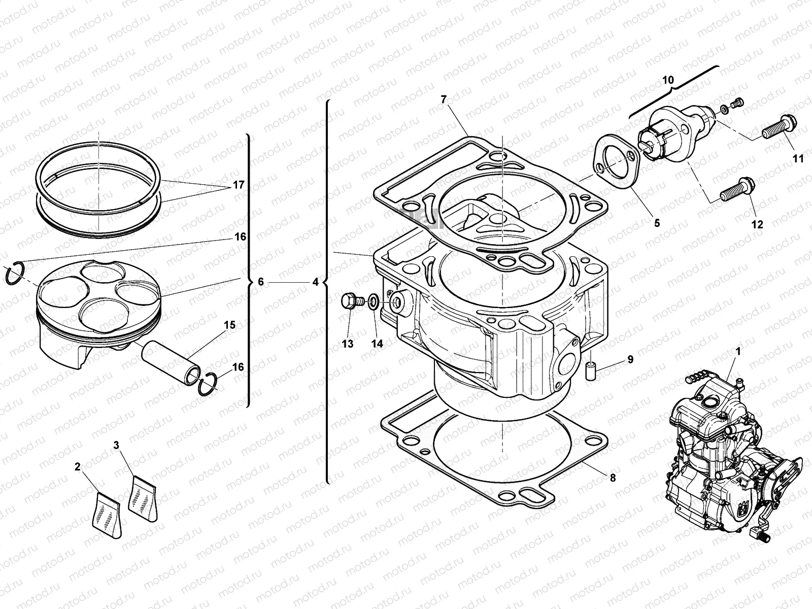 CYLINDER - PISTON (310)