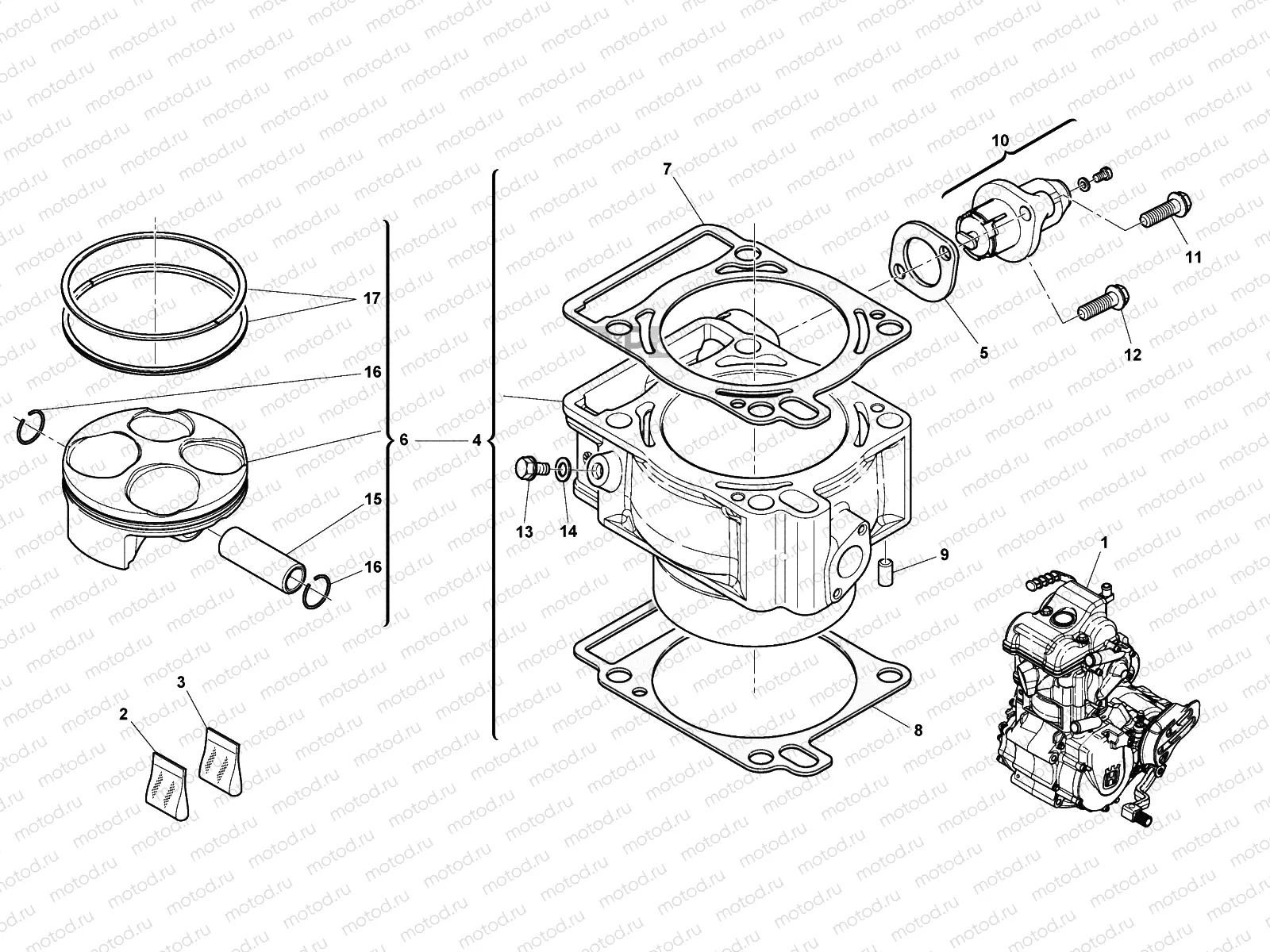 CYLINDER - PISTON (310)