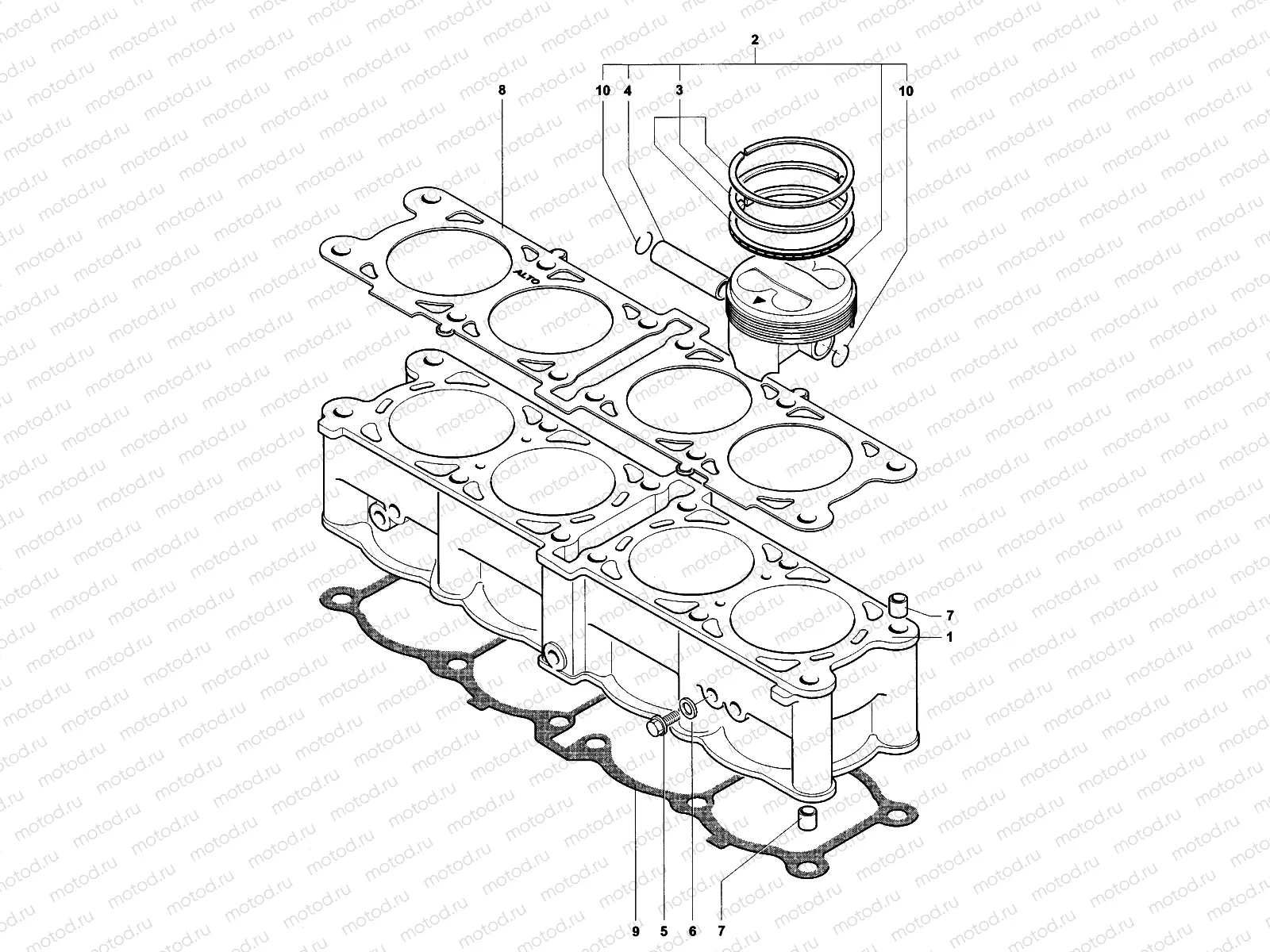 Cylinder & Piston Assembly