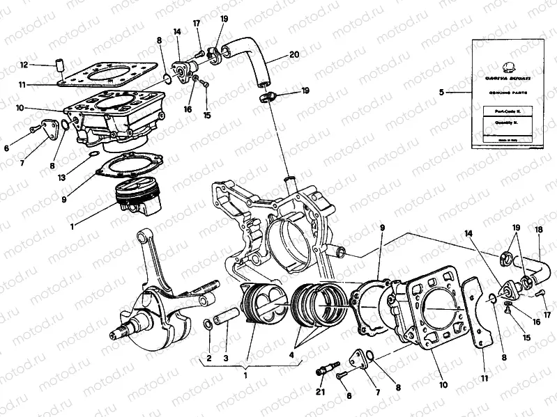 CYLINDER - PISTON » ENGINE CASE