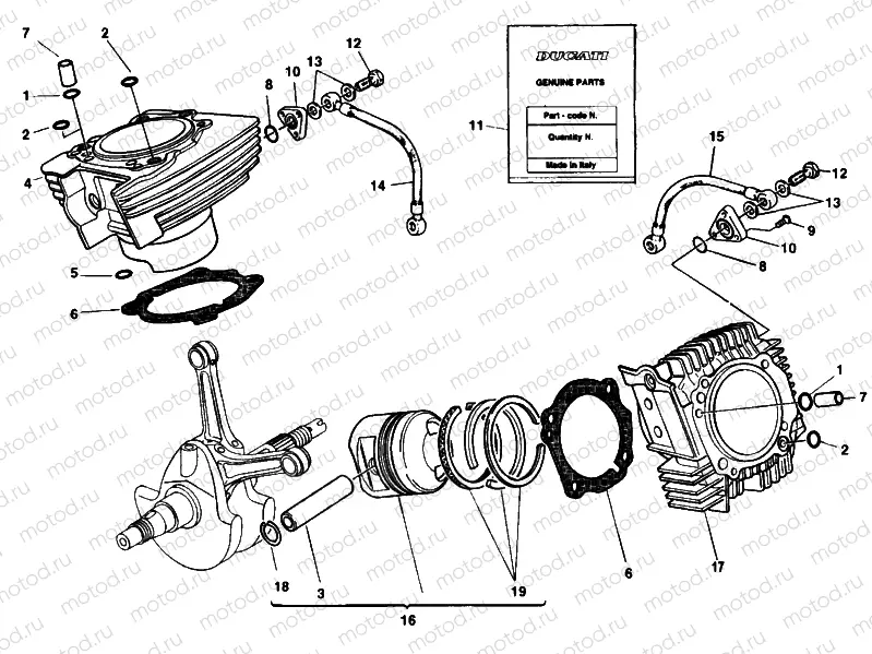CYLINDER - PISTON » ENGINE CASE