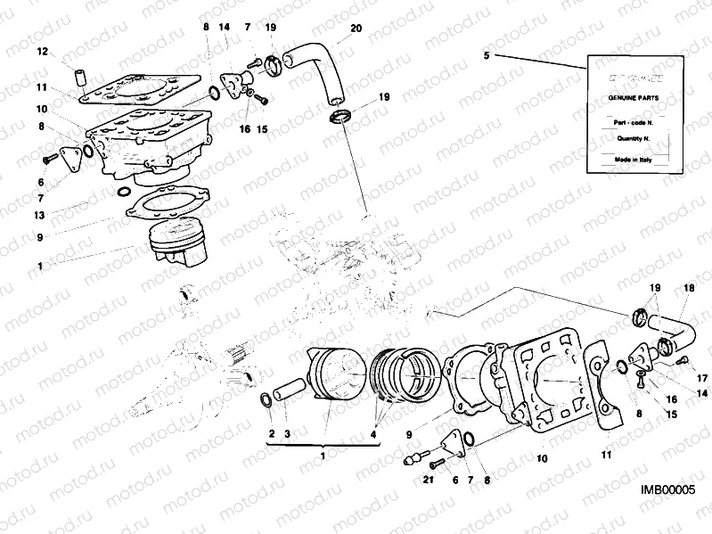 CYLINDER - PISTON » ENGINE CASE
