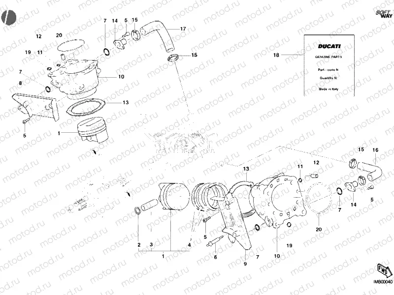 CYLINDER - PISTON » ENGINE CASE