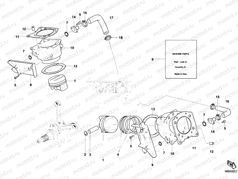CYLINDER - PISTON » ENGINE CASE