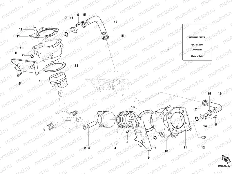 CYLINDER - PISTON » ENGINE CASE
