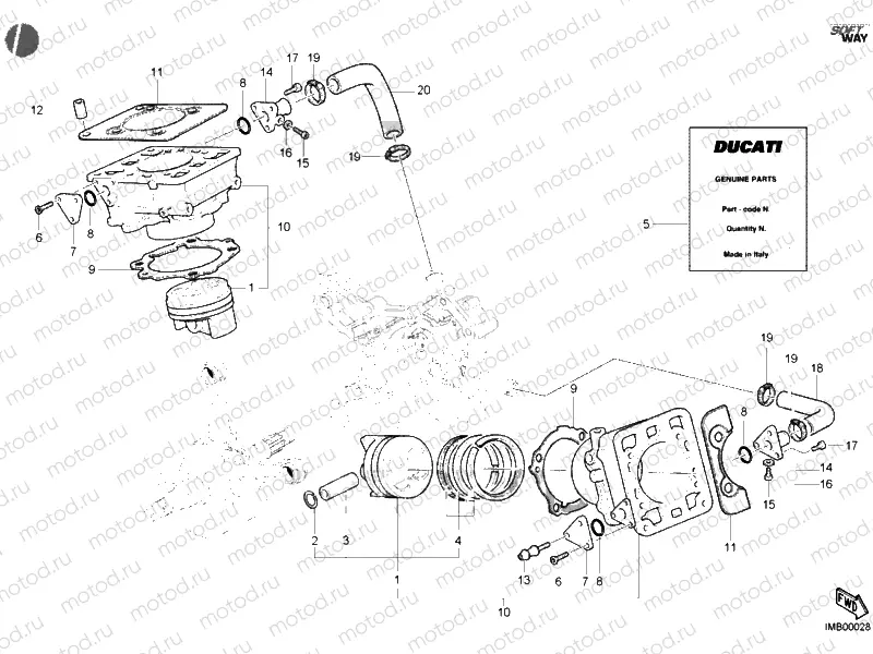 CYLINDER - PISTON » ENGINE CASE