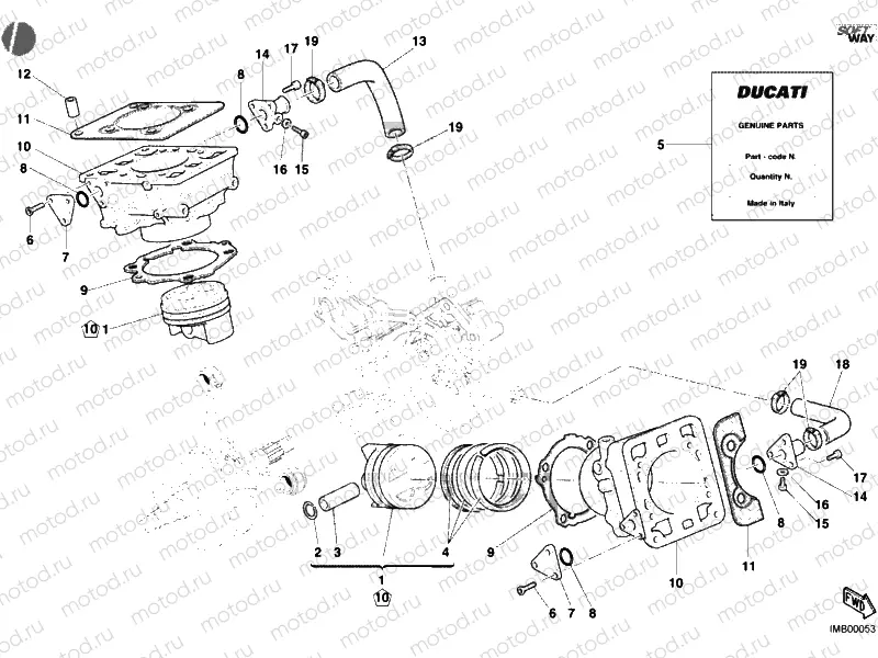 CYLINDER - PISTON » ENGINE CASE