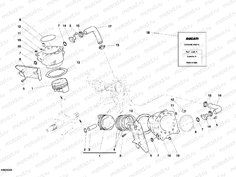 CYLINDER - PISTON » ENGINE CASE