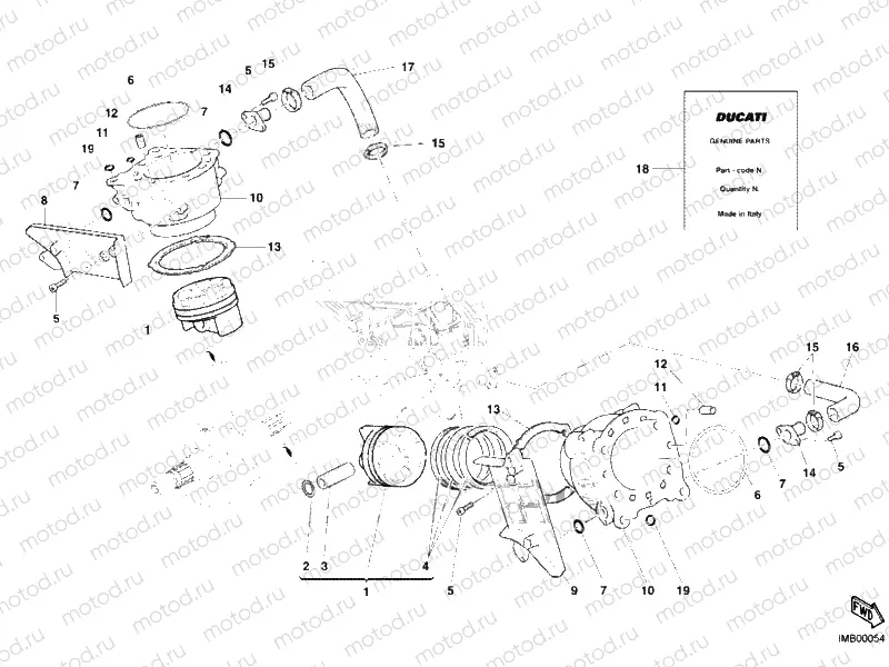 CYLINDER - PISTON » ENGINE CASE