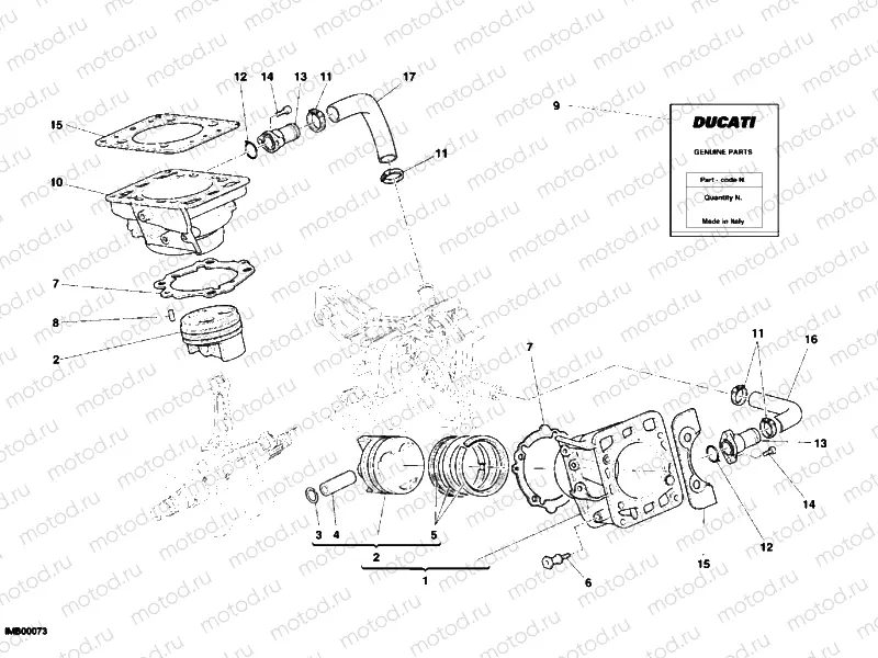 CYLINDER - PISTON » ENGINE CASE