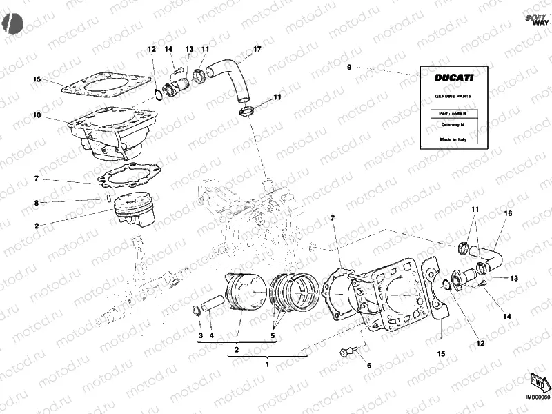 CYLINDER - PISTON » ENGINE CASE