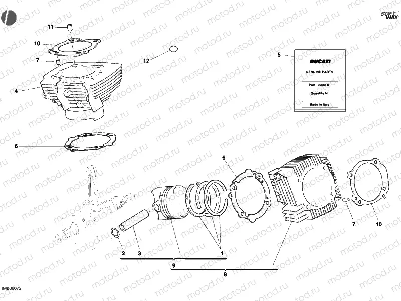 CYLINDER - PISTON » ENGINE CASE
