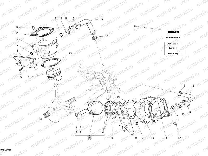 CYLINDER - PISTON » ENGINE CASE