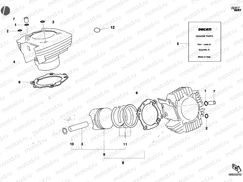 CYLINDER - PISTON » ENGINE CASE