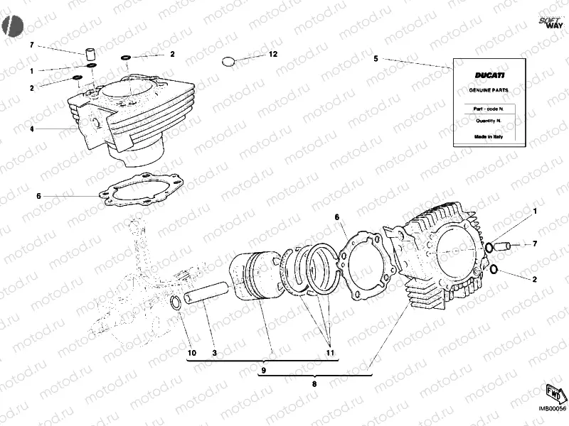 CYLINDER - PISTON » ENGINE CASE