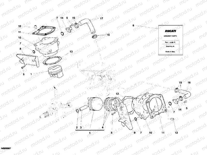 CYLINDER - PISTON » ENGINE CASE